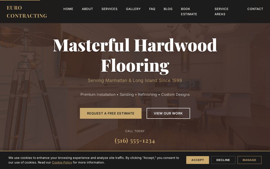 Euro Contracting — live website
